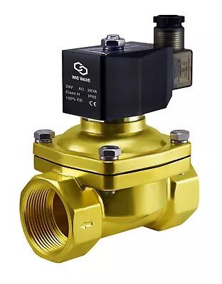 1.25  Inch Brass Zero Differential Electric Water Solenoid Process Valve 24V AC  • $164.99