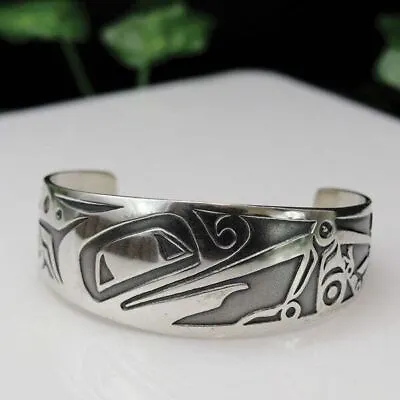 Danny Dennis MAG (Metal Arts Group) Sterling Silver Frog Wide Cuff Bracelet • $512