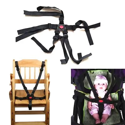 $17.19 • Buy 5 Point Car Children Safe Strap Belt Chair Pram Harness Baby Stroller High Buggy