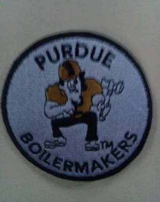 PURDUE UNIVERSITY BOILERMAKERS  Vintage Iron On Embroidered Patch 3  X 3   • $6.59