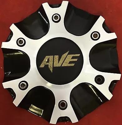 ONE USED Ave Wheels Cap Silver / Black Custom Wheel Center Cap # C132102 10349 • $24.99