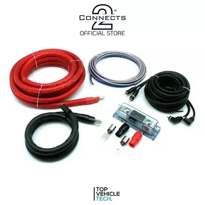 £59.99 • Buy 6400w 0awg Pro Amp Wiring Kit 3600w Rms High Performance Cca Ultra Flexible