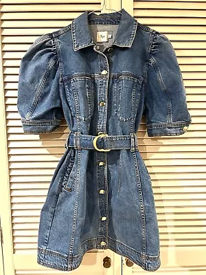 As New! Stunning AJE Denim Cotton Dress -  Size 12 • $289.90