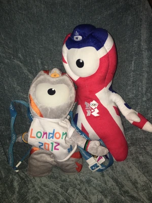 £8 • Buy London 2012 Olympic Wenlock Plush 17.5” Tall & Wenlock Mascot Backpack 15.5”