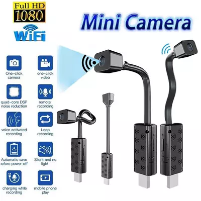 Mini Hidden Spy Camera Home Security Nanny Cam WiFi HD 1080P Audio Video DVR DV • $33.99