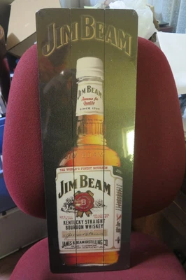 $15 • Buy JiM BEAM WOODEN  SIGN Man Cave Bar  Retro Style 60 By 20 Cm