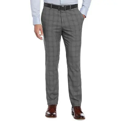 Perry Ellis Mens Slim Fit Polyester Formal Dress Pants Trousers BHFO 9344 • $10.99