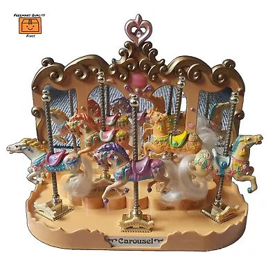 Matchbox Carousel Collection Display Podium Stand With 5 Horses (Vintage 1989) • $141.81