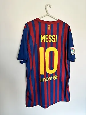 £69.99 • Buy Barcelona Football Shirt Jersey 2011/12 Home MESSI #10 Authentic Adult’s Large
