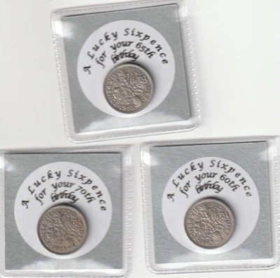 £2.30 • Buy 2023 Birthdays Lucky Birth Year  Sixpence 60th (1963), 65th (1958), 70(1953)