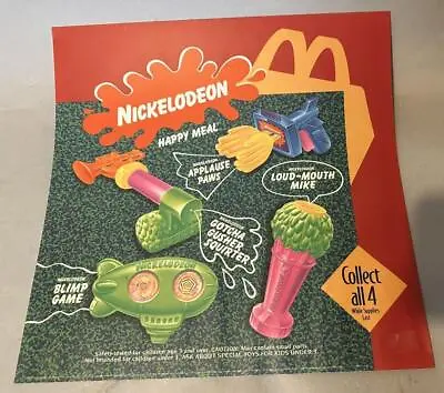 Vintage McDonald’s Happy Meal Nickelodeon Translite Advertising Sign • $23.99