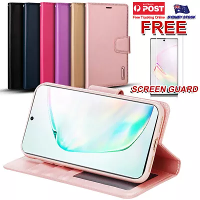 For Samsung Galaxy Note 10 Note10+ 5G Hanman Leather Wallet Flip Case Cover • $11.99