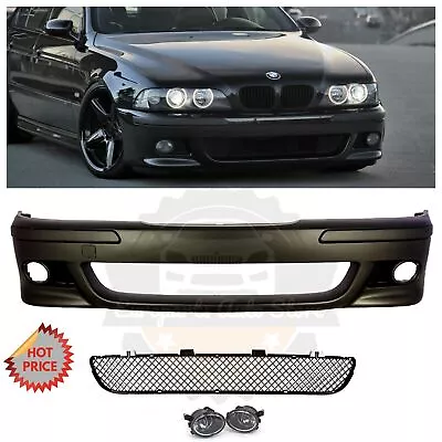 Mtech M Tech M5 Style Front Bumper + Clear Fogs For 98-03 E39 5 Series & M5 • $439