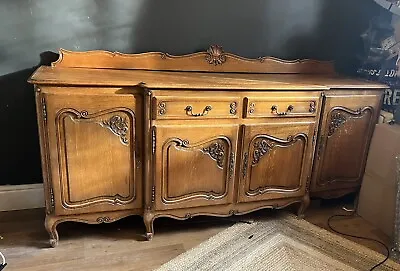 £89.99 • Buy Vintage Oak French  Louis XIV Chest Of Drawers / Sideboard / Cabinet