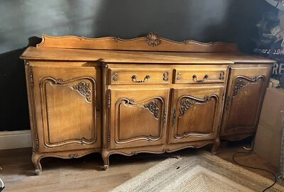 £89.99 • Buy Vintage Oak French  Louis XIV Chest Of Drawers / Sideboard / Cabinet