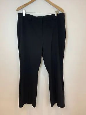 £0.99 • Buy M&S Collection Black Straight Leg Stretch Trousers Size UK 16 Smart Office