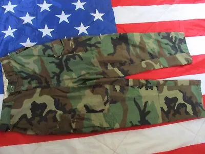 GENUINE USA Us AMERICAN Woodland CAMO BDU Combat TROUSERS M65 SF DEVGRU MODIFIED • $41.75