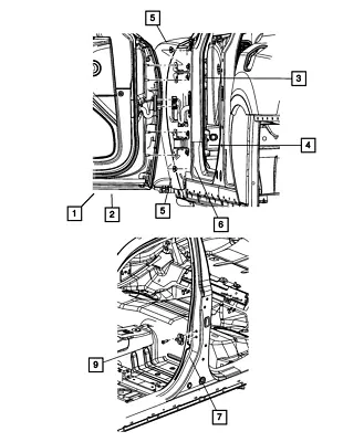 Genuine Mopar Door Hinge Left 55113665AI • $103.49