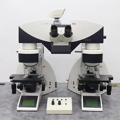 Leica FS CB Motorized Forensic Comparison Microscope W/ DM4000 B + 8x Objectives • $10700