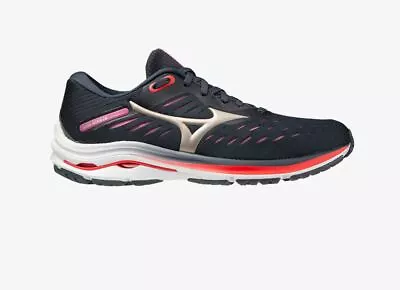 Mizuno Wave Rider 24 Womens Running Shoes (B Standard) (43) | HOT BARGAIN • $114.33