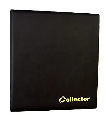 Coin Album For 300 Coins Small Medium Large Mix Size Folder Book BLACK /SOP • £17.99