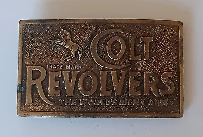 Colt Revolvers Belt Buckle The World's Right Arm Belt Buckle Rifle Gun Firearm • $10.99