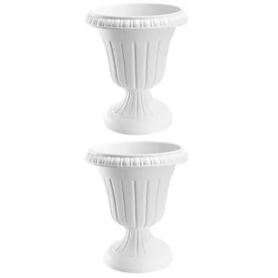  2 Sets Wedding Road Lead Flower Pot Plastic Home Décor Vintage Vase Urn • £108.99