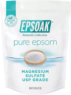 Epsoak Epsom Salt 10 Lb. Bulk Bag Magnesium Sulfate USP • $30.33