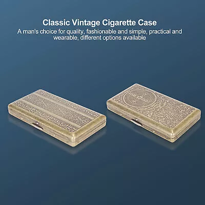 Cigarette Case Cigarette Holder Metal Holder Case For 20 Cigarettes Clover • $12.85