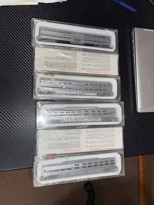 Lot Of SIX Con-Cor AMTRAK View Liner N Scale Sleeping Diner Coach Passenger Cars • $37