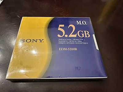 NEW Sony EDM-5200B 5.2GB 5.25 R/W  Magnetic OPTICAL DISK Sealed • $7