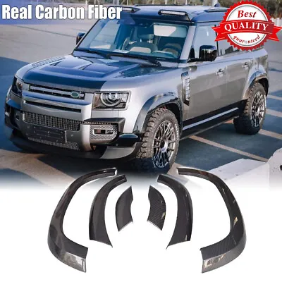 For Land Rover Defender 110 L663 Real Carbon Fender Flare Kit Wheel Arch Covers • $1586.20