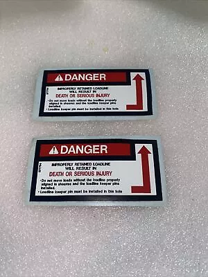 MANITEX GROVE NATIONAL CRANE DECAL “DANGER” #877794. 2 Stickers. • $13.49