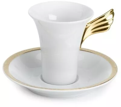 VERSACE BY ROSENTHALGERMANY   MEDAILLON  D'OR   AFTER - DINNER CUP & SAUCER • $169