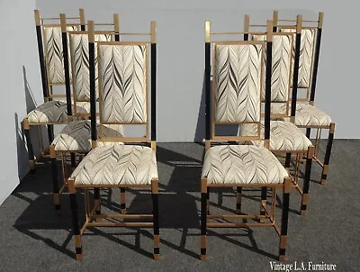 Set Of Six 1970's Mid Century Antonio Pavia Dining Room Chairs Made In Italy • $4268
