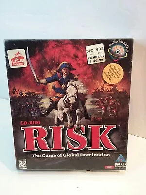 VTG Hasbro Risk PC Game Windows 95 CD Rom Strategy 1996 Classic Board NOS Sealed • $30