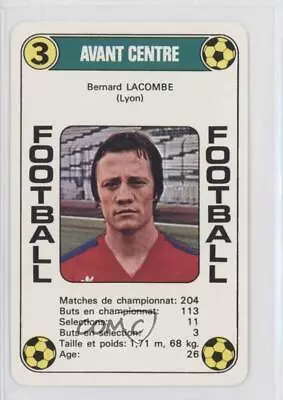 1977-78 AGEducatifs Football France Bernard Lacombe #3DG • $12.89