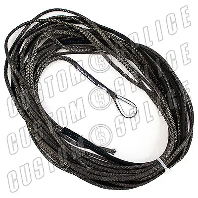 50' X 3/16  AmSteel Blue Mainline Synthetic Winch Rope Line Cable ATV CHARCOAL • $69.95