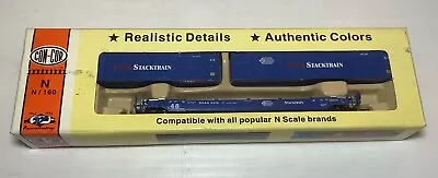 Con-Cor N Scale Pacer Stack Train Twin Stack Container Car #6348 • $32.50