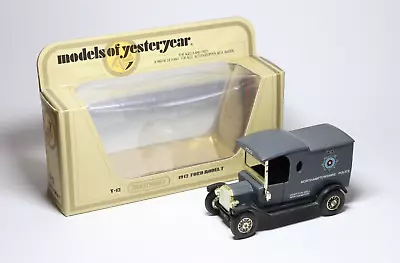 Matchbox Models Of Yesteryear Y12 Ford Model T 'Northamptonshire Police' CODE 3 • £17.99