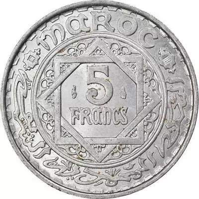 Morocco | 5 Francs  Coin | Mohammed V | Y48 | 1951 • $2.70