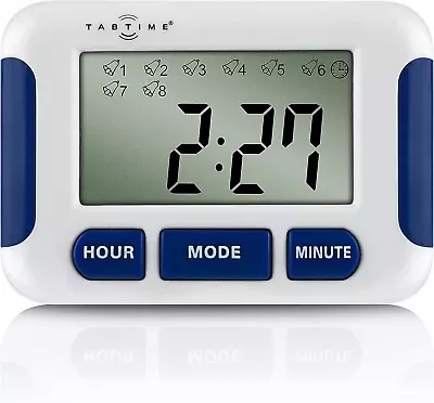 TabTime Timer Electronic Pill Reminder With 8 Alarms Per Day Essential For • $26.42