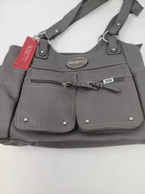 ROSETTI Handbag Grey Purse Faux Leather • $42.14