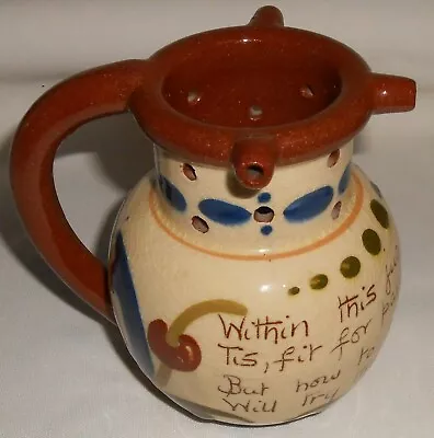 Torquay Pottery MOTTO WARE PUZZLE JUG Made In England • $119.99