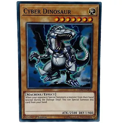 YUGIOH Cyber Dinosaur LEDD-ENB08 Common Card 1st Edition NM-MINT • £0.99