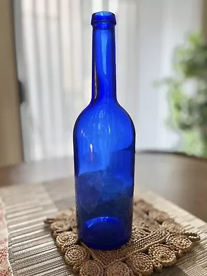 Vintage John Harvey Glass Bottle Cobalt Blue Spain 750 ML • $14.59