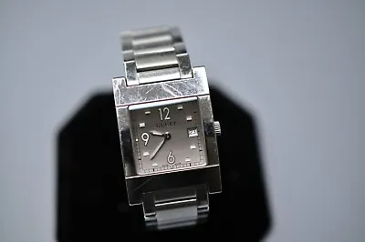 $299.95 • Buy Gucci Mens Authentic 7 1/2” Silver Square Watch NEW BATTERY WORKS GREAT 