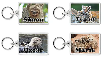 Personalised Animal Keyring / Bag Tag / Key Chain *Cute Gift* • £5.19