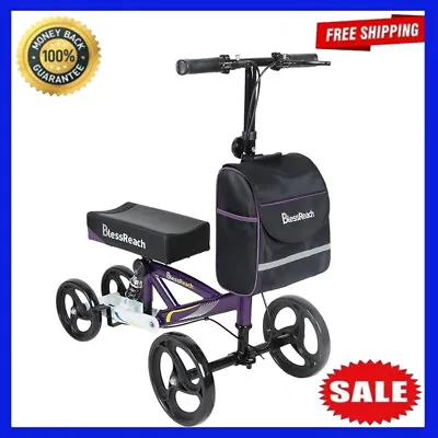 Steerable Knee Walker Deluxe Medical Scooter For Foot Injuries Compact Crutches • $134.99