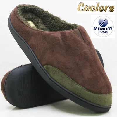 Mens Memory Foam Warm Casual Slippers Shoes Slip On Mules Driving Winter Size  • £12.95